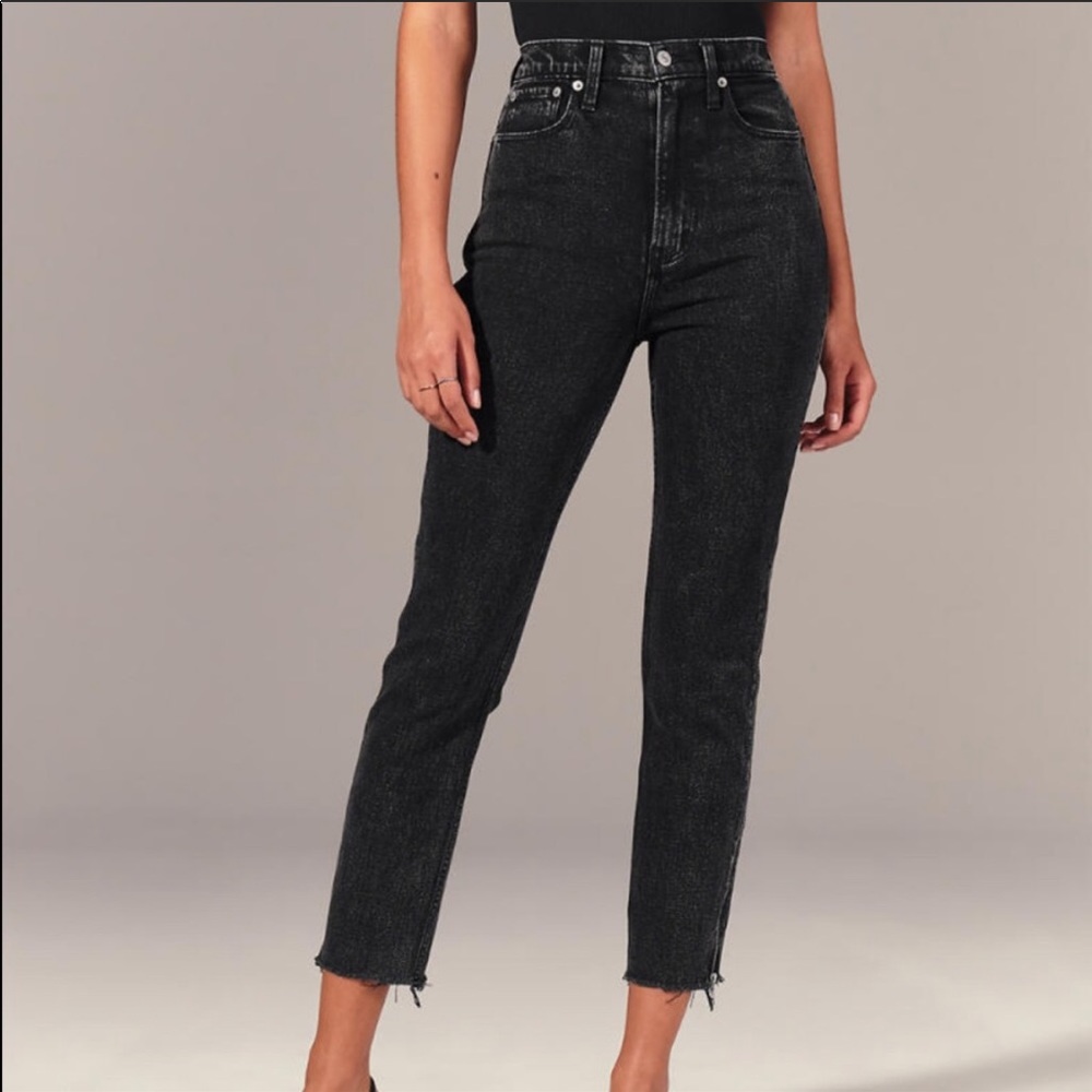Abercrombie and Fitch ultra high rise mom jeans